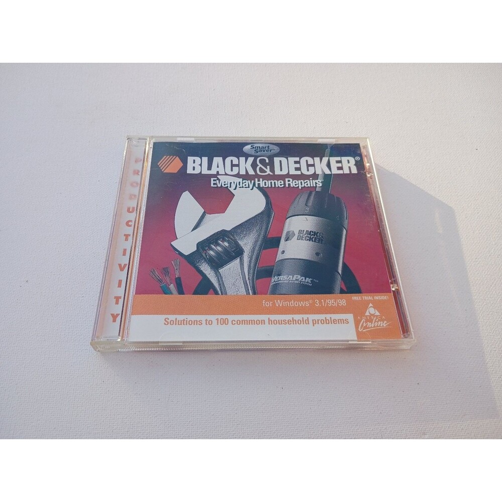 Black & Decker Everyday Home Repairs CD ROM 1999 Windows 95/98 Productivity PC